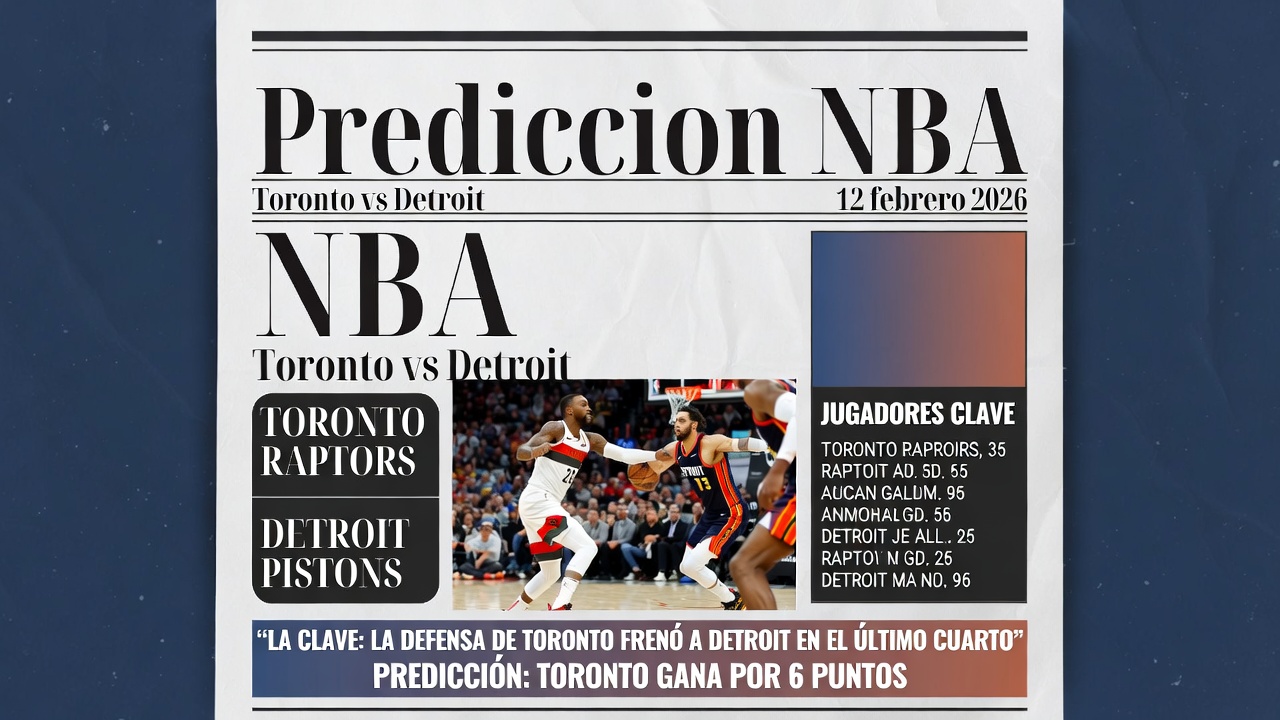 Prediccion NBA Toronto vs Detroit NBA 12 febrero 2026