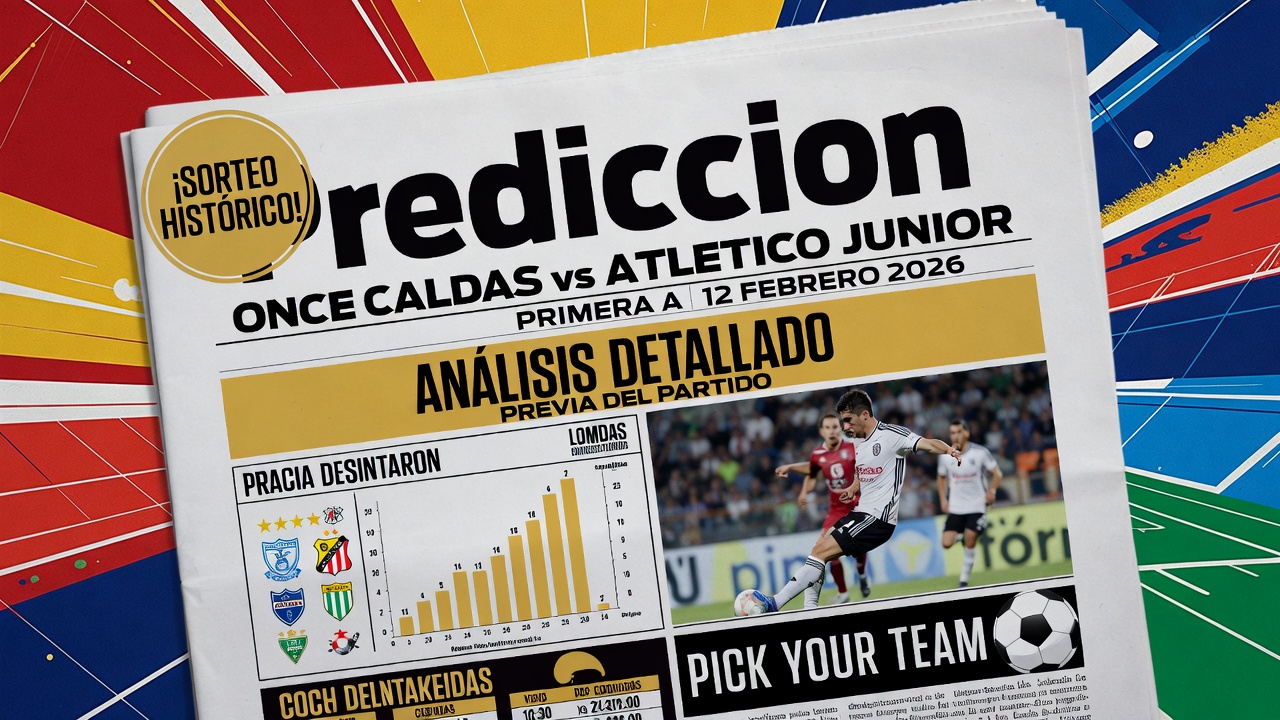 Prediccion Once Caldas vs Atletico Junior Primera A 12 Febrero 2026