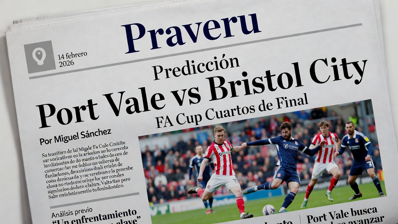 Predicción Port Vale vs Bristol City FA Cup 14 febrero 2026