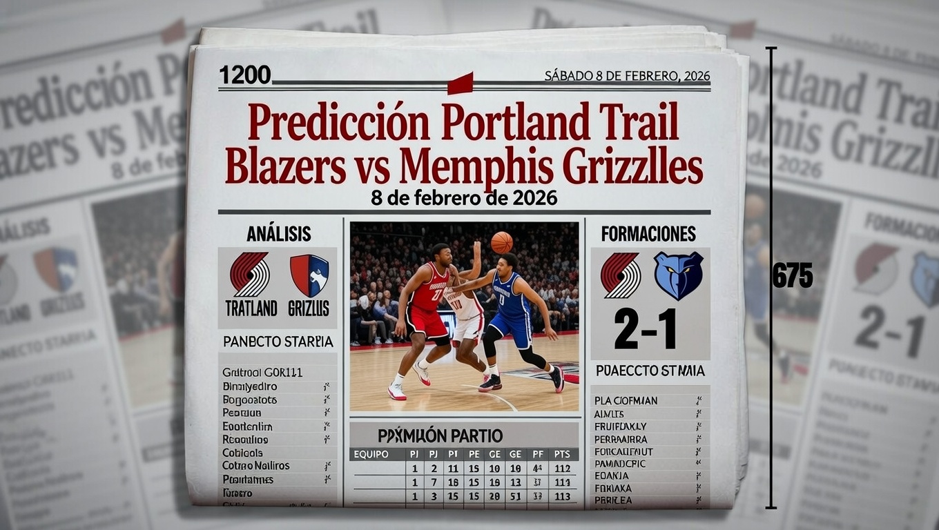 Prediccion Portland Trail Blazers vs Memphis Grizzlies 8 de febrero de 2026