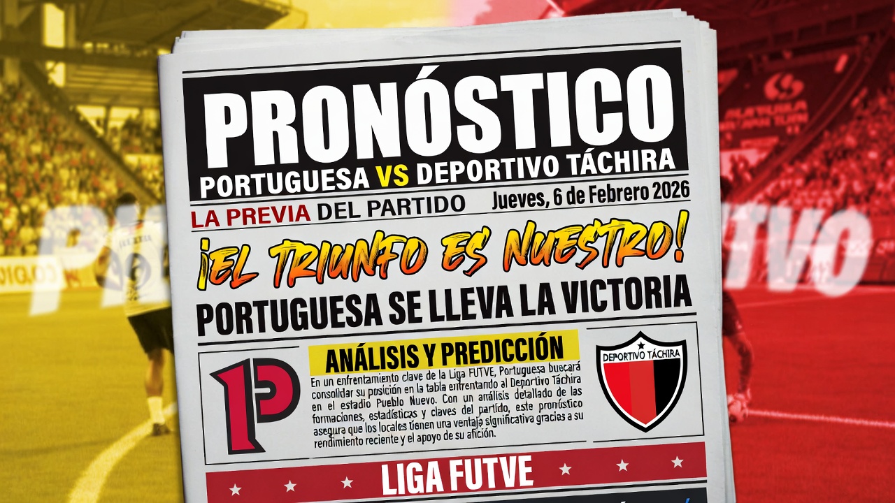 Prediccion Portuguesa vs Deportivo Tachira Liga FUTVE 6 febrero 2026