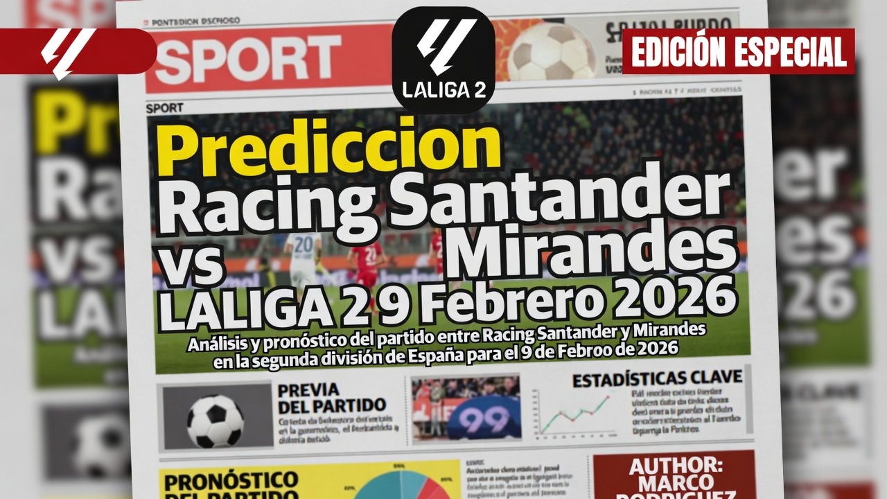 Prediccion Racing Santander vs Mirandes LALIGA 2 9 Febrero 2026