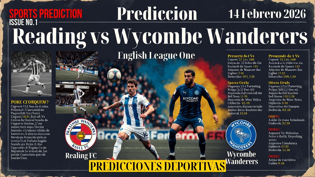 Prediccion Reading vs Wycombe Wanderers English League One 14 Febrero 2026