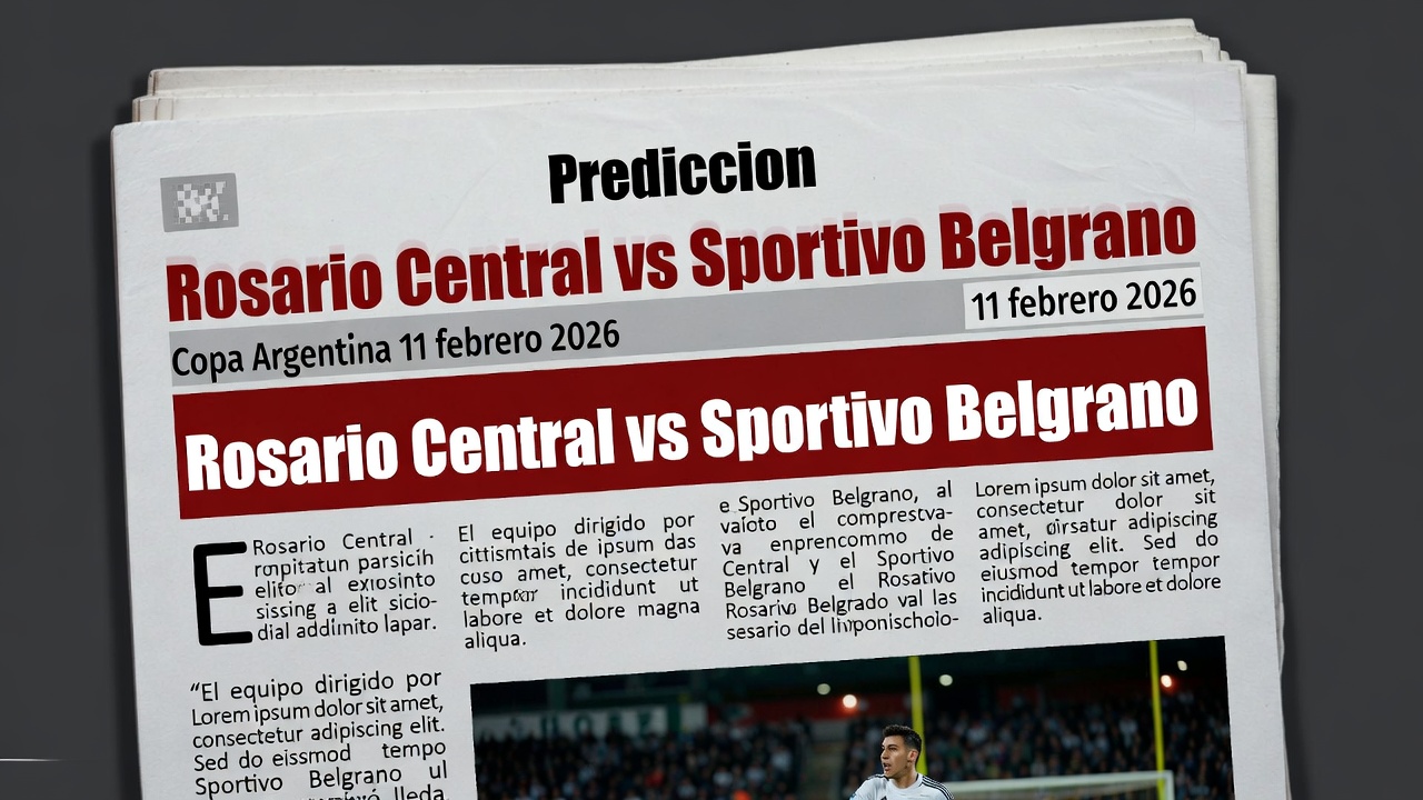 Prediccion Rosario Central vs Sportivo Belgrano Copa Argentina 11 febrero 2026