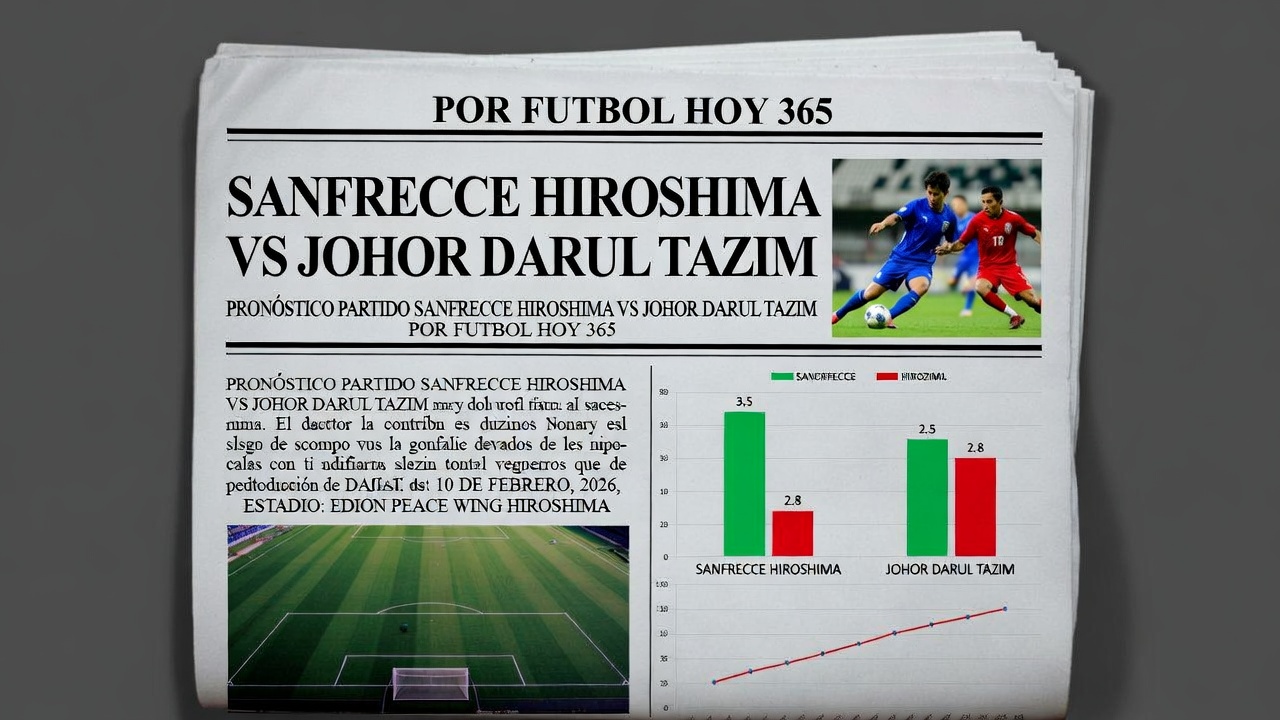 Prediccion Sanfrecce Hiroshima vs Johor Darul Tazim 10 febrero 2026