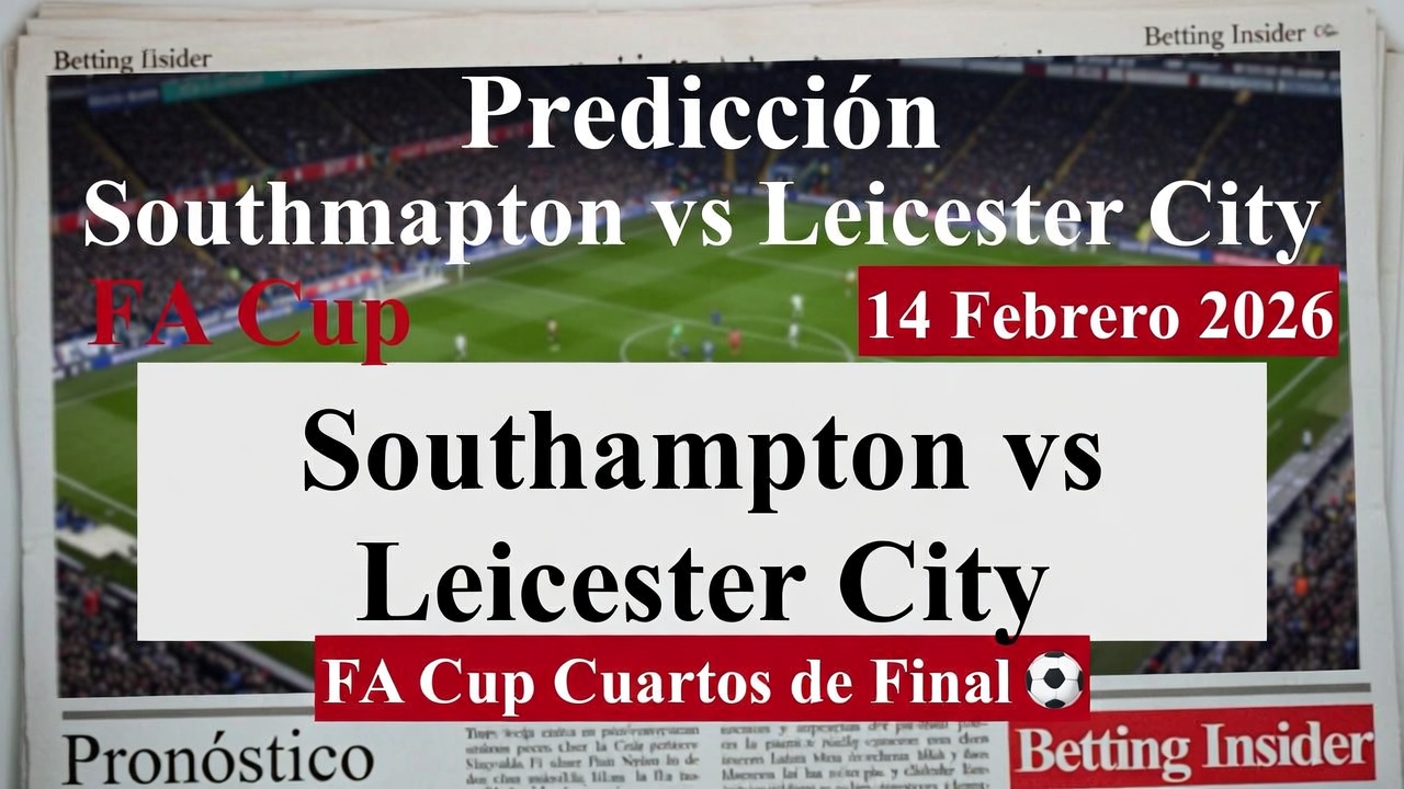 Predicción Southampton vs Leicester City FA Cup 14 Febrero 2026