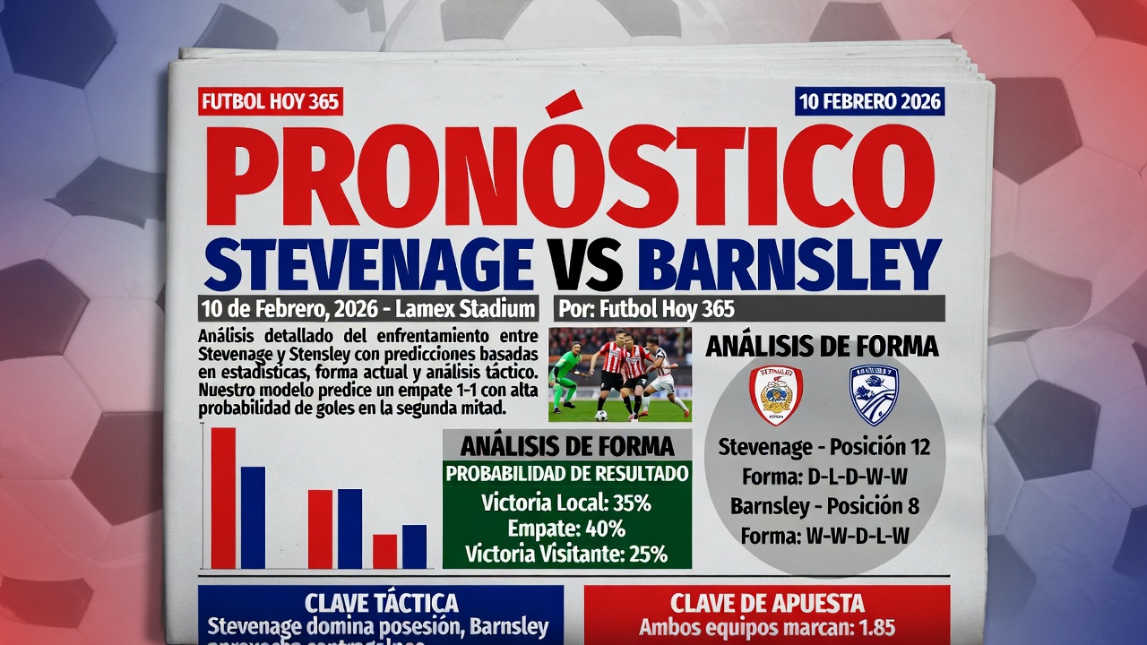 Prediccion Stevenage vs Barnsley 10 febrero 2026