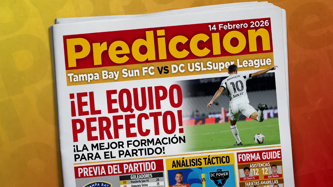 Prediccion Tampa Bay Sun FC vs DC Power FC USL Super League 14 Febrero 2026