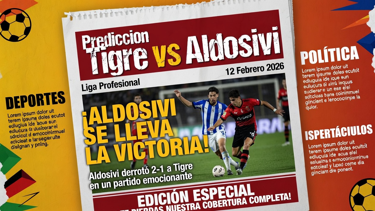 Prediccion Tigre vs Aldosivi Liga Profesional 12 Febrero 2026