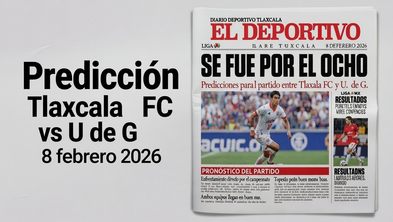 Prediccion Tlaxcala FC vs U de G 8 febrero 2026