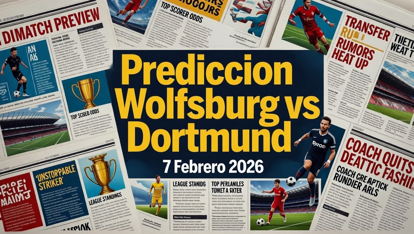 Prediccion Wolfsburg vs Dortmund 7 Febrero 2026