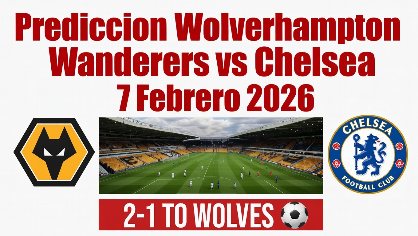 Prediccion Wolverhampton Wanderers vs Chelsea 7 Febrero 2026