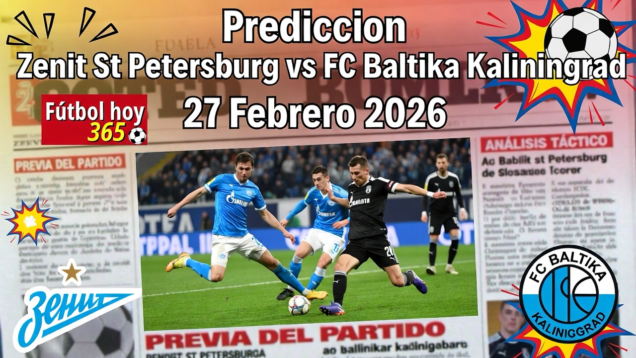 Prediccion Zenit St Petersburg vs FC Baltika Kaliningrad 27 Febrero 2026