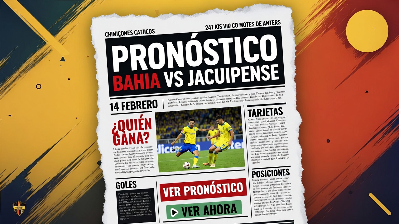 Pronóstico Bahia vs Jacuipense - ¿Quién Gana 14 Febrero