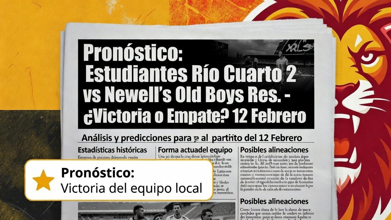 Pronóstico Estudiantes Río Cuarto 2 vs Newell's Old Boys Res. - ¿Victoria o Empate 12 Febrero