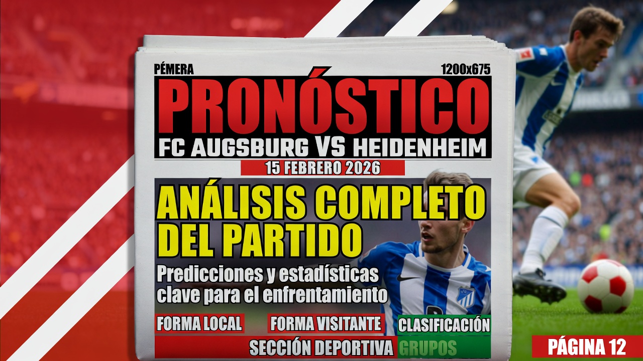 Pronostico FC Augsburg vs Heidenheim 15 Febrero 2026