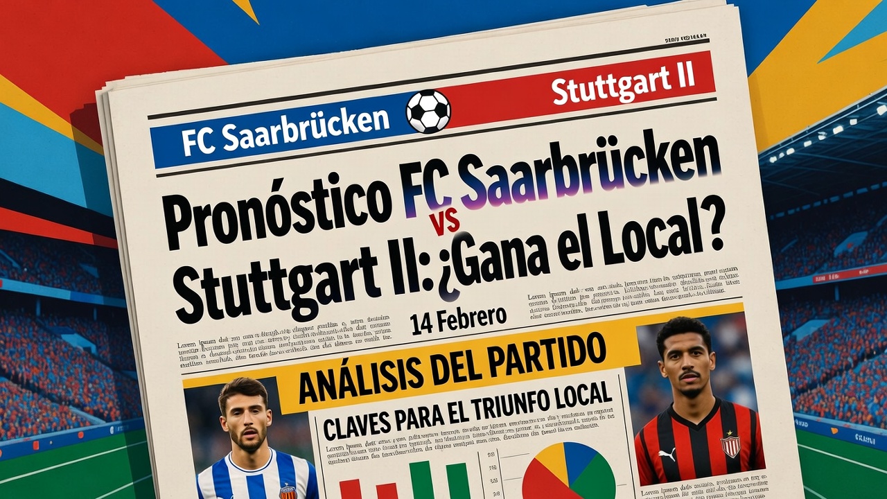 Pronóstico FC Saarbrücken vs Stuttgart II ¿Gana el Local 14 Febrero