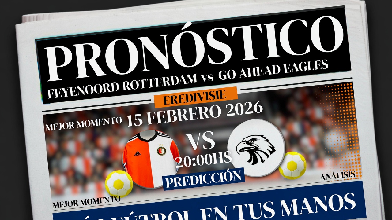 Pronostico Feyenoord Rotterdam vs Go Ahead Eagles Eredivisie 15 febrero 2026