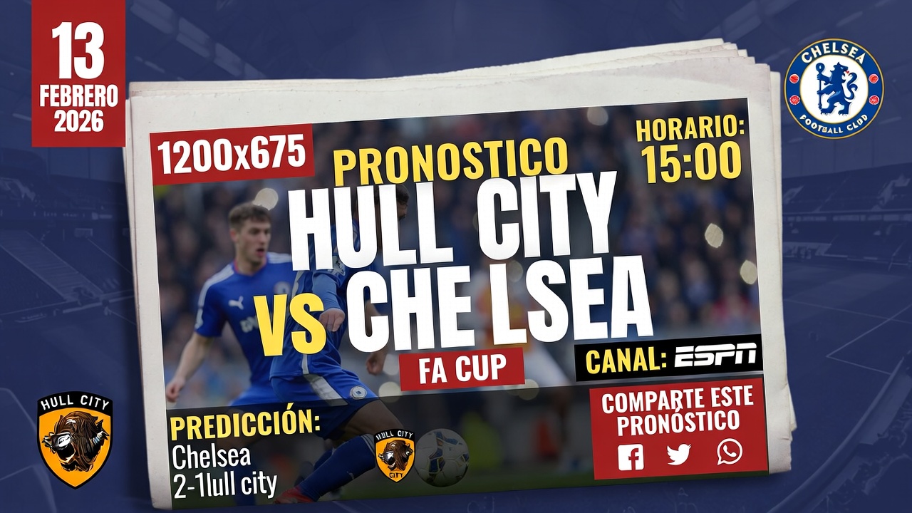 Pronostico Hull City vs Chelsea FA Cup 13 Febrero 2026