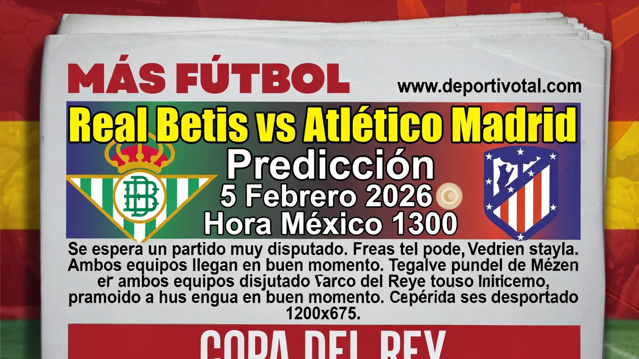 Real Betis vs Atlético Madrid Predicción Copa del Rey 5 Febrero 2026