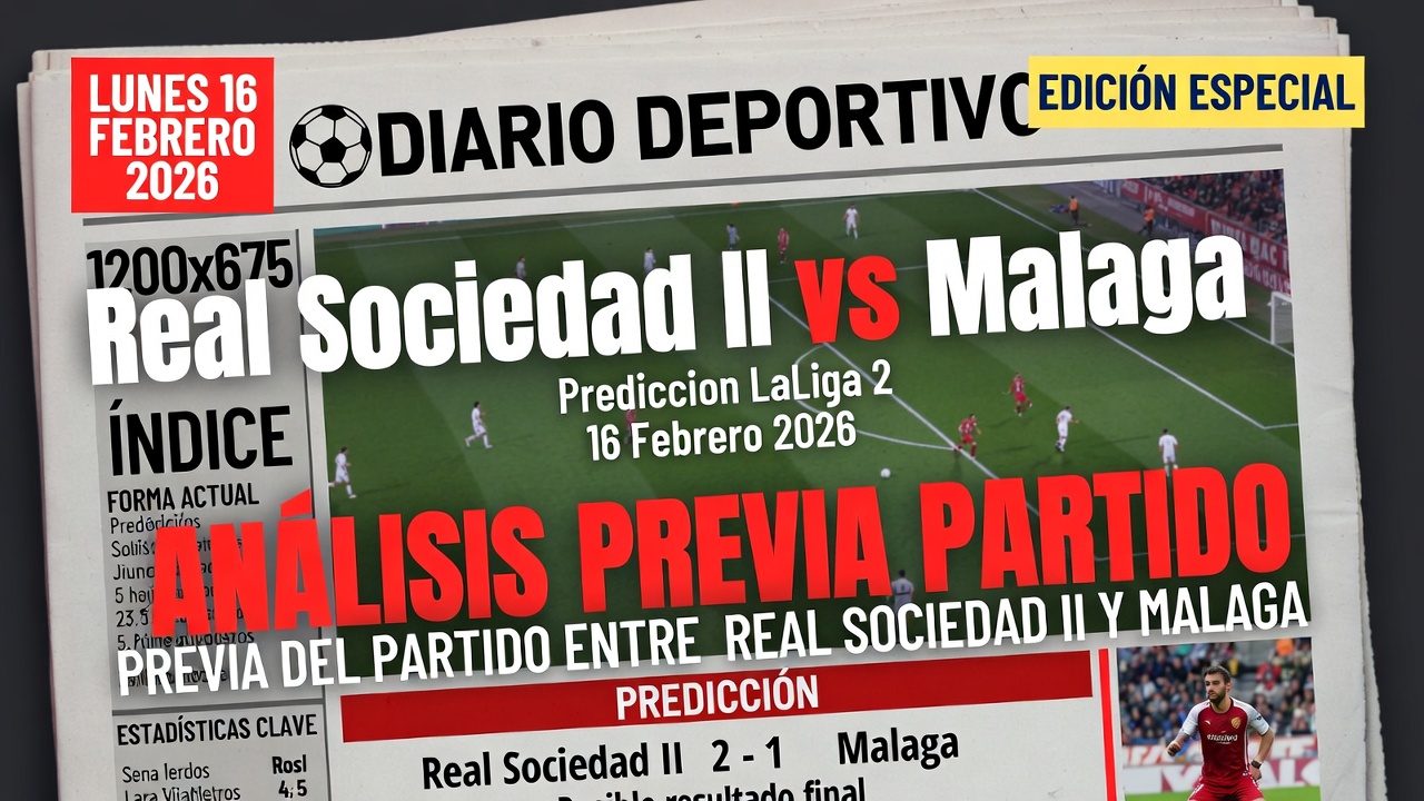 Real Sociedad II vs Malaga Prediccion LaLiga 2 16 Febrero 2026