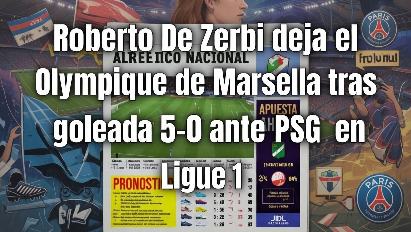 Roberto De Zerbi deja el Olympique de Marsella tras goleada 5-0 ante PSG en Ligue 1