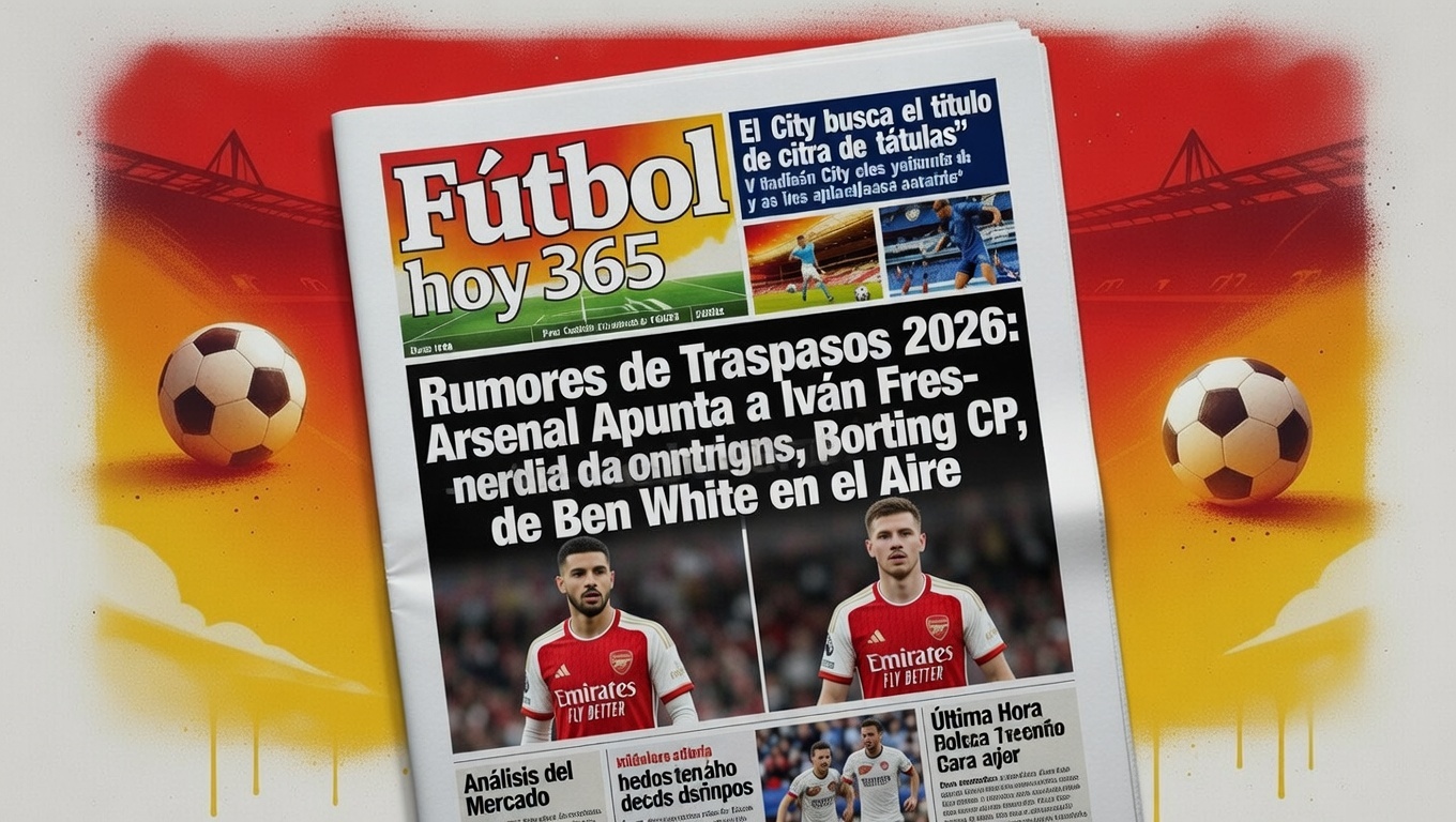 Rumores de Traspasos 2026 Arsenal Apunta a Iván Fresneda del Sporting CP, Futuro de Ben White en el Aire