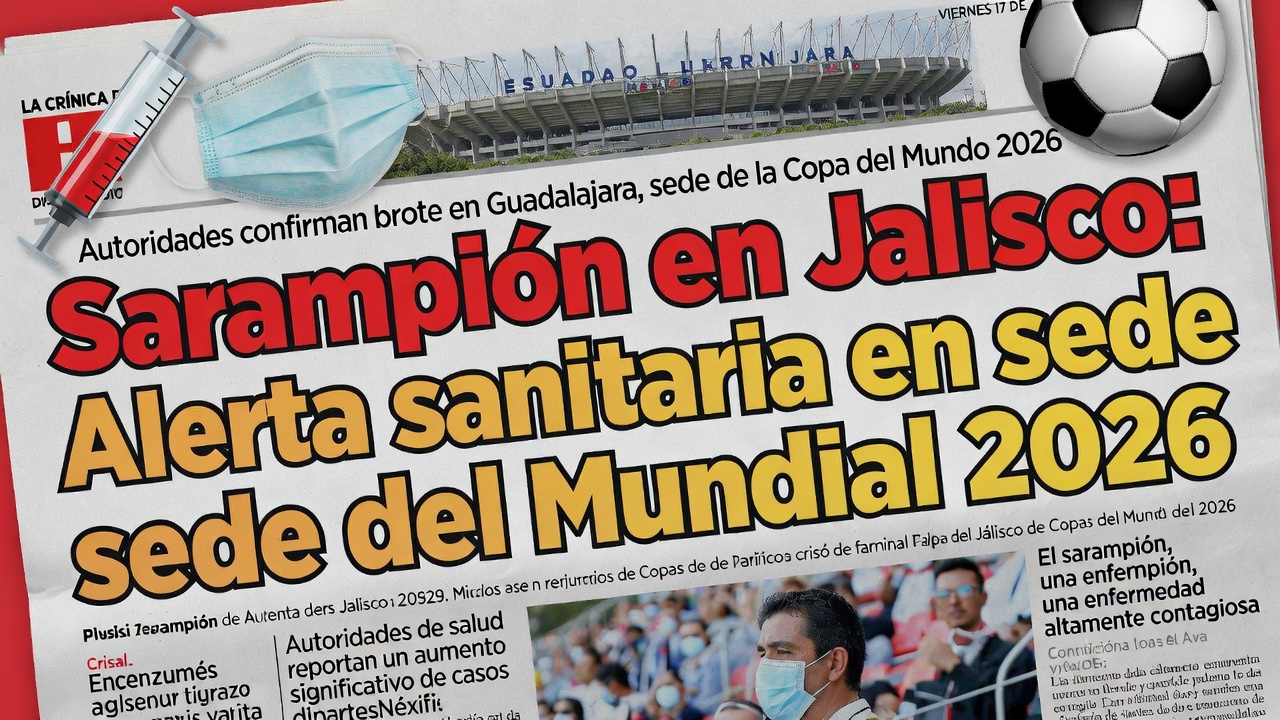 Sarampión en Jalisco Alerta sanitaria en sede del Mundial 2026