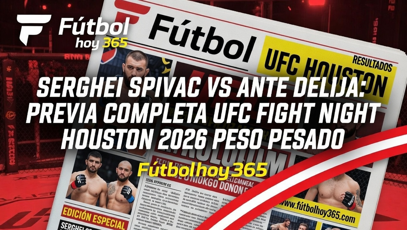 Serghei Spivac vs Ante Delija Previa Completa UFC Fight Night Houston 2026 Peso Pesado