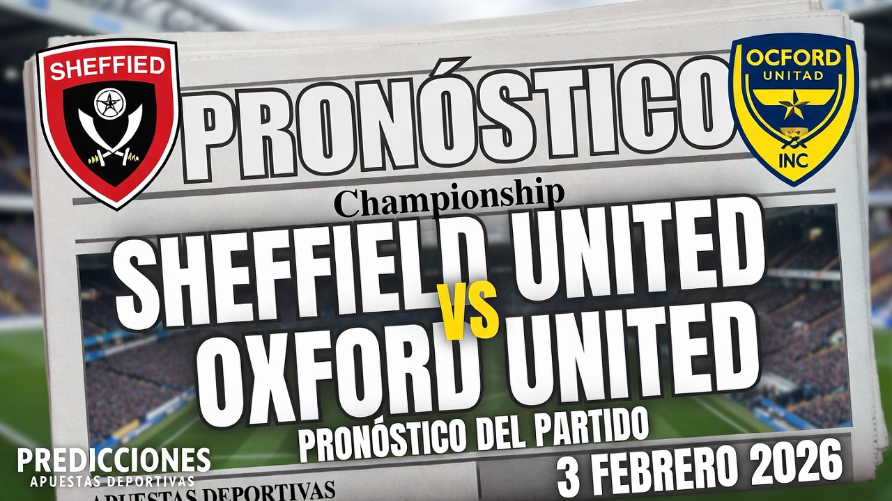 Sheffield United vs Oxford United Pronostico Championship 3 febrero 2026