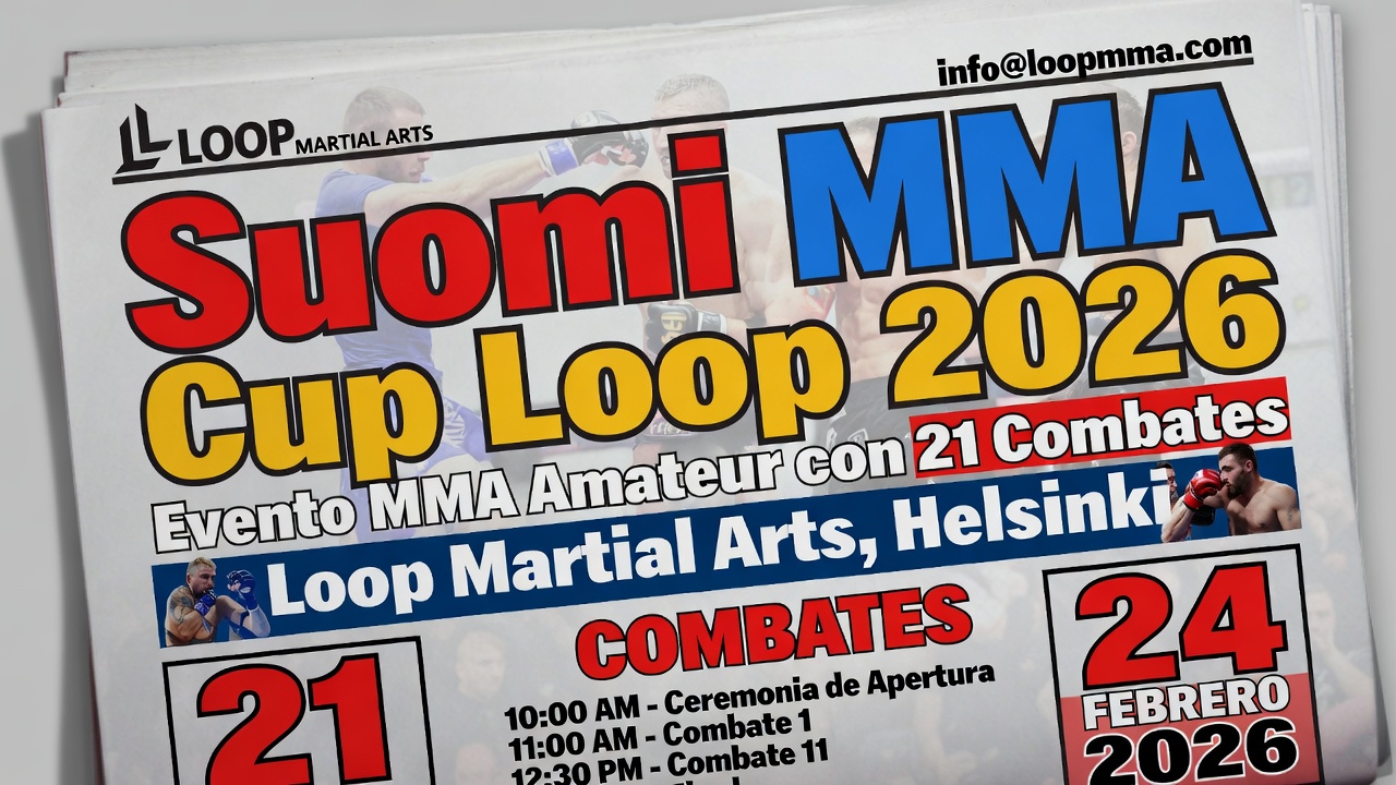 Suomi MMA Cup Loop 2026 Evento MMA Amateur con 21 Combates en Loop Martial Arts, Helsinki