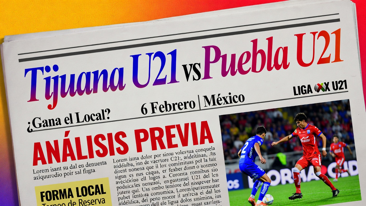 Tijuana U21 vs Puebla U21 - ¿Gana el Local 6 Febrero México