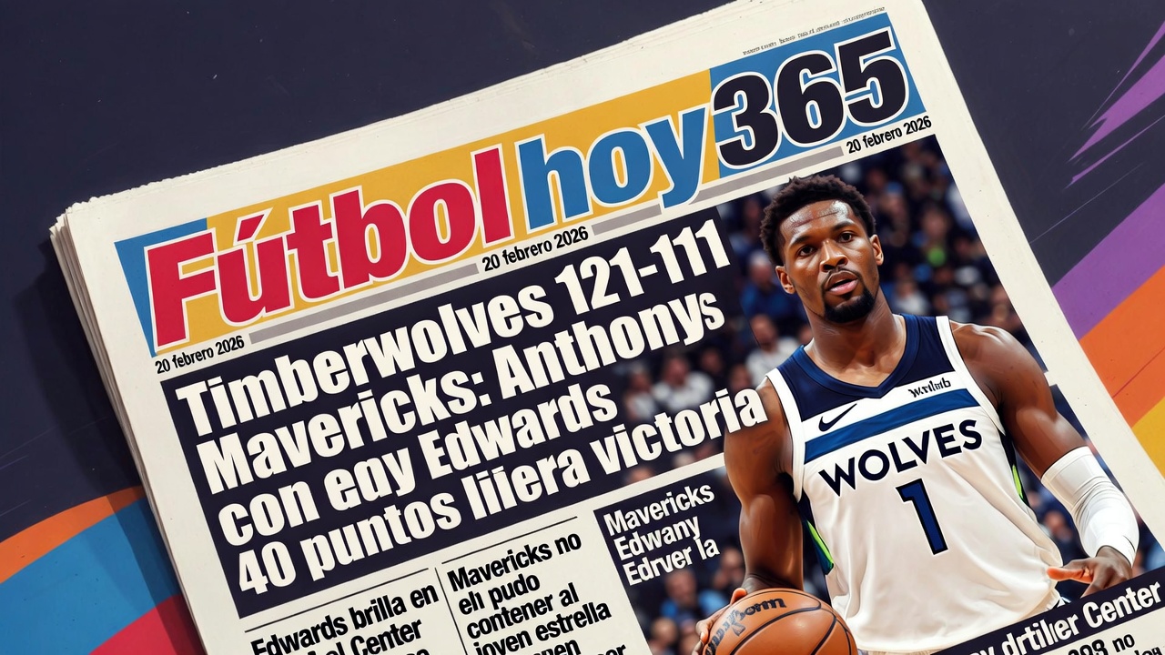 Timberwolves 122-111 Mavericks Anthony Edwards con 40 puntos lidera la victoria Resumen 20 febrero 2026