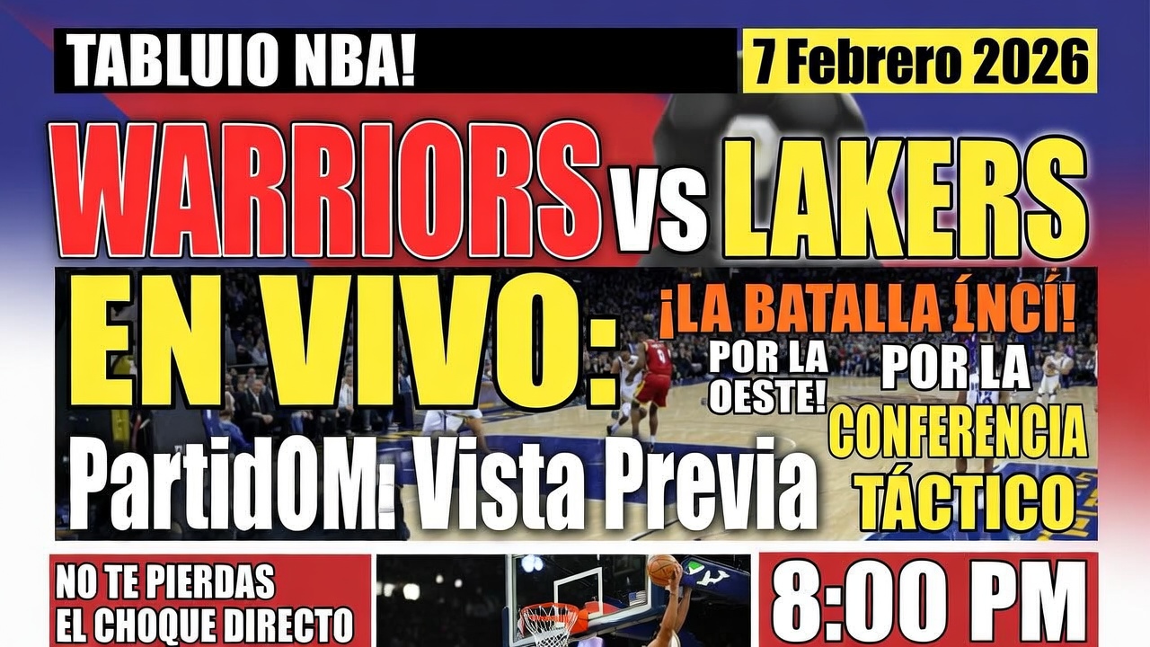 Warriors vs Lakers EN VIVO Vista Previa Partido NBA 7 Febrero 2026 en Crypto.com Aren