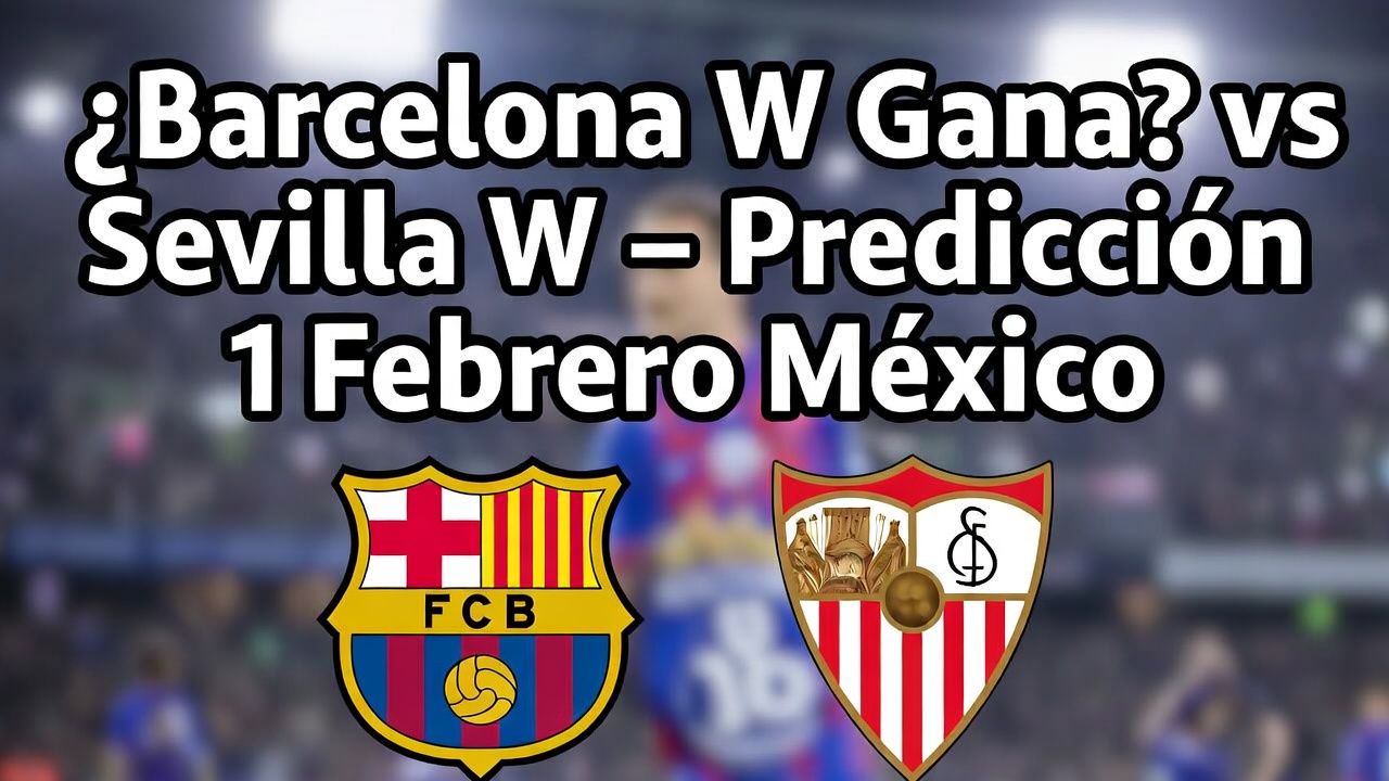 ¿Barcelona W Gana vs Sevilla W - Predicción 1 Febrero México