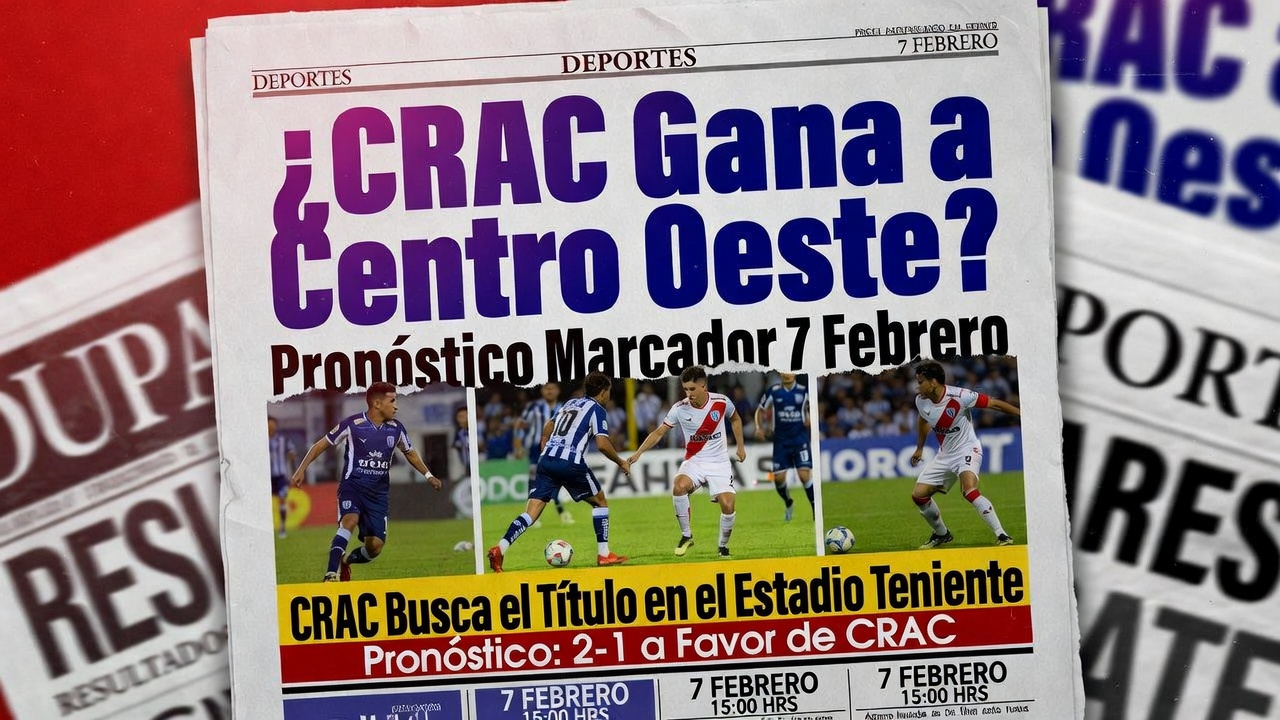 ¿CRAC Gana a Centro Oeste Pronóstico Marcador 7 Febrero