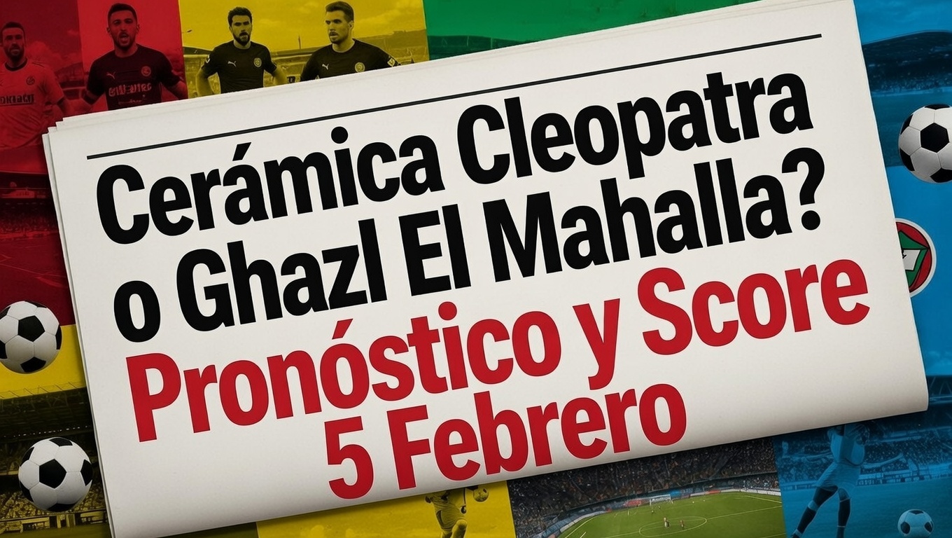 ¿Cerámica Cleopatra o Ghazl El Mahalla Pronóstico y Score 5 Febrero