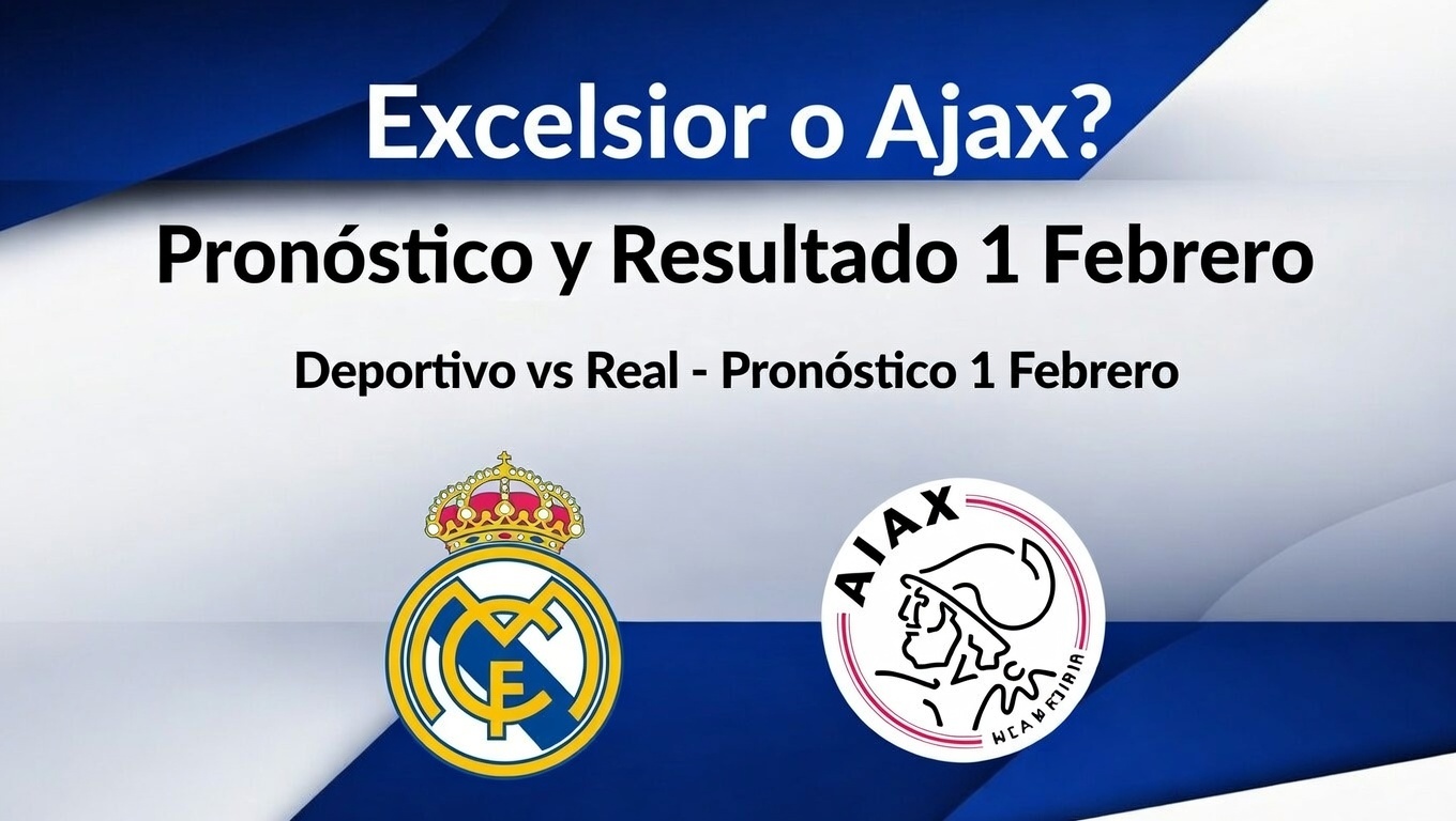 ¿Excelsior o Ajax Pronóstico y Resultado 1 Febrero