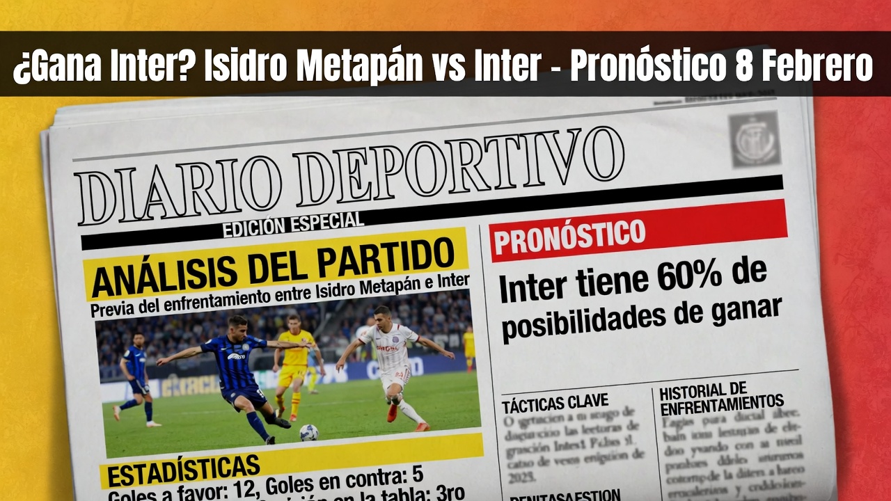 ¿Gana Inter Isidro Metapán vs Inter - Pronóstico 8 Febrero