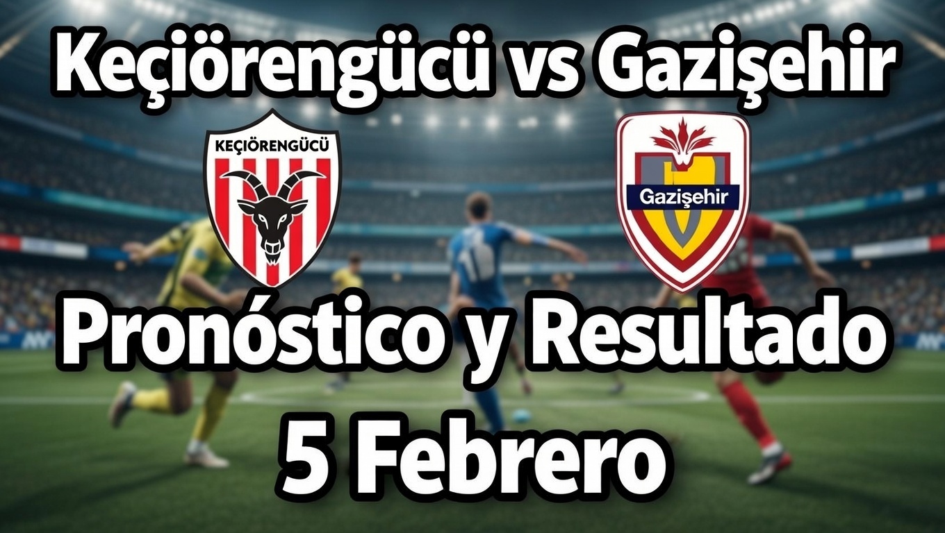 ¿Keçiörengücü o Gazişehir Pronóstico y Resultado 5 Febrero