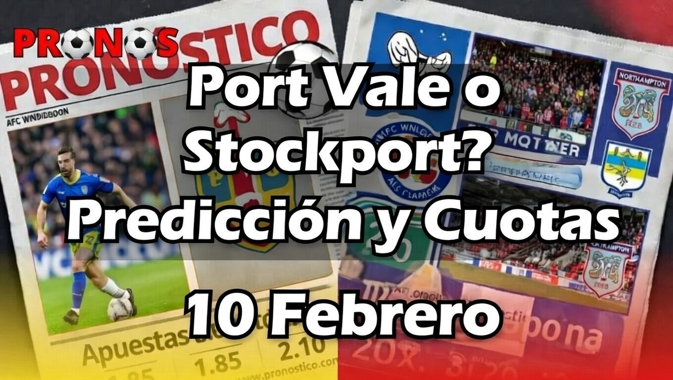 ¿Port Vale o Stockport Predicción y Cuotas 10 Febrero