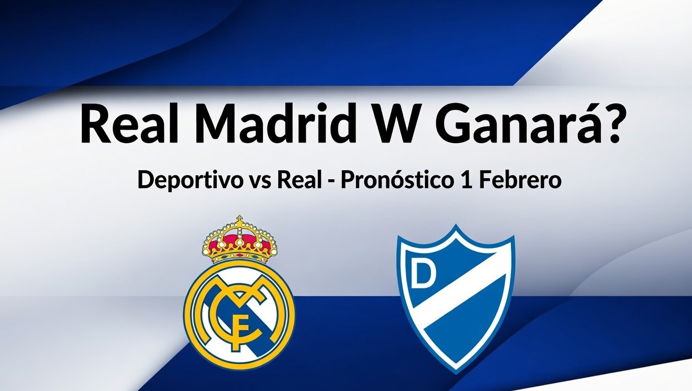 ¿Real Madrid W Ganará Deportivo vs Real - Pronóstico 1 Febrero