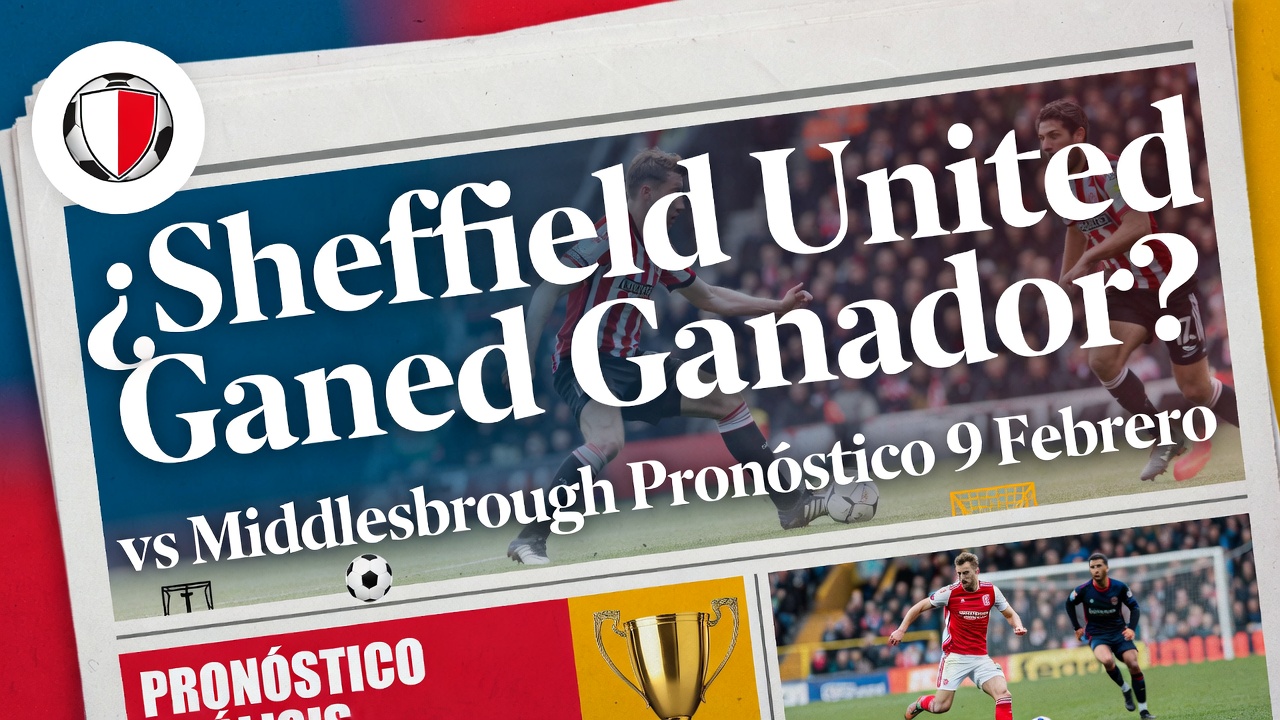¿Sheffield United Ganador vs Middlesbrough Pronóstico 9 Febrero