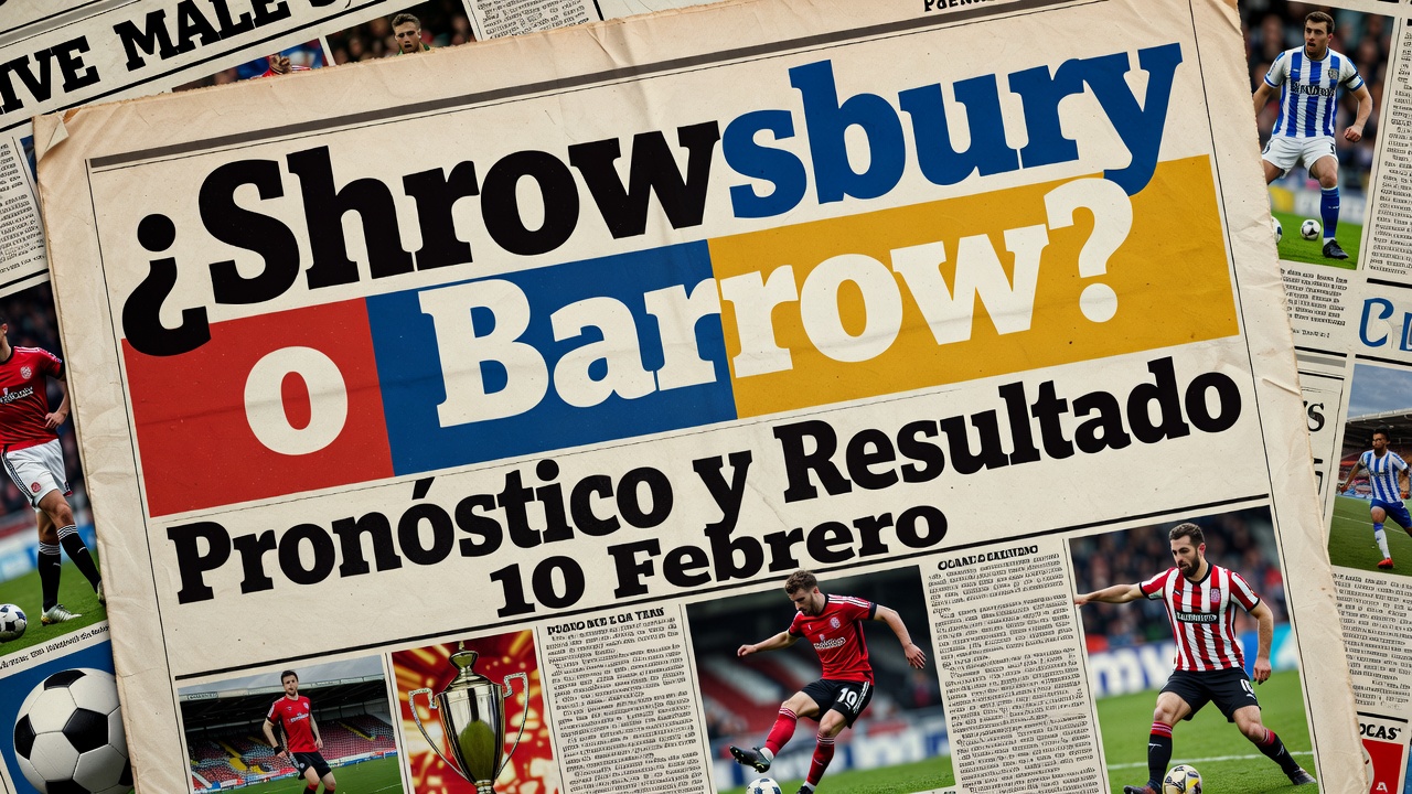 ¿Shrewsbury o Barrow Pronóstico y Resultado 10 Febrero