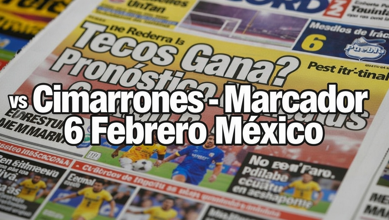 ¿Tecos Gana Pronóstico vs Cimarrones - Marcador 6 Febrero México