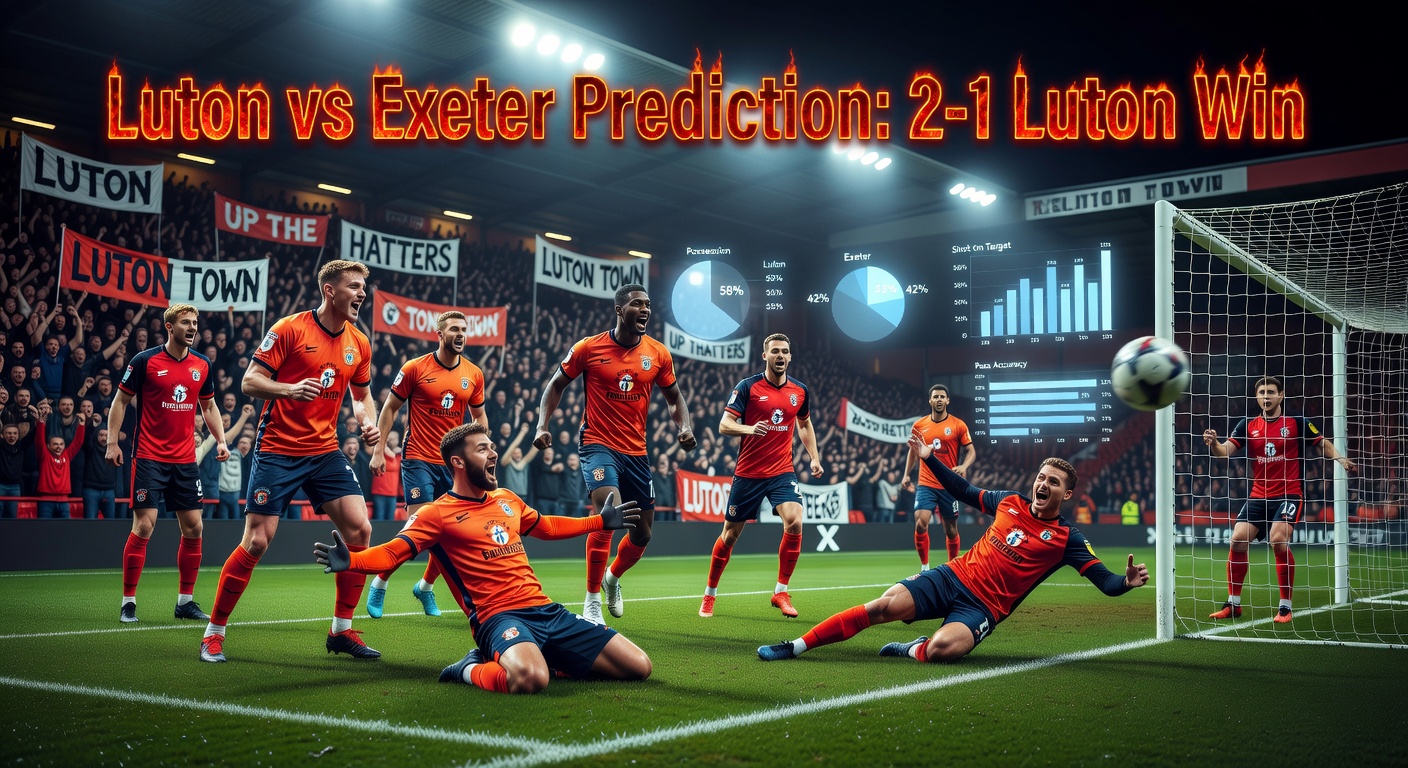 League One: Predicción Luton vs Exeter City - ¿Gana Luton? 17/03/2026
