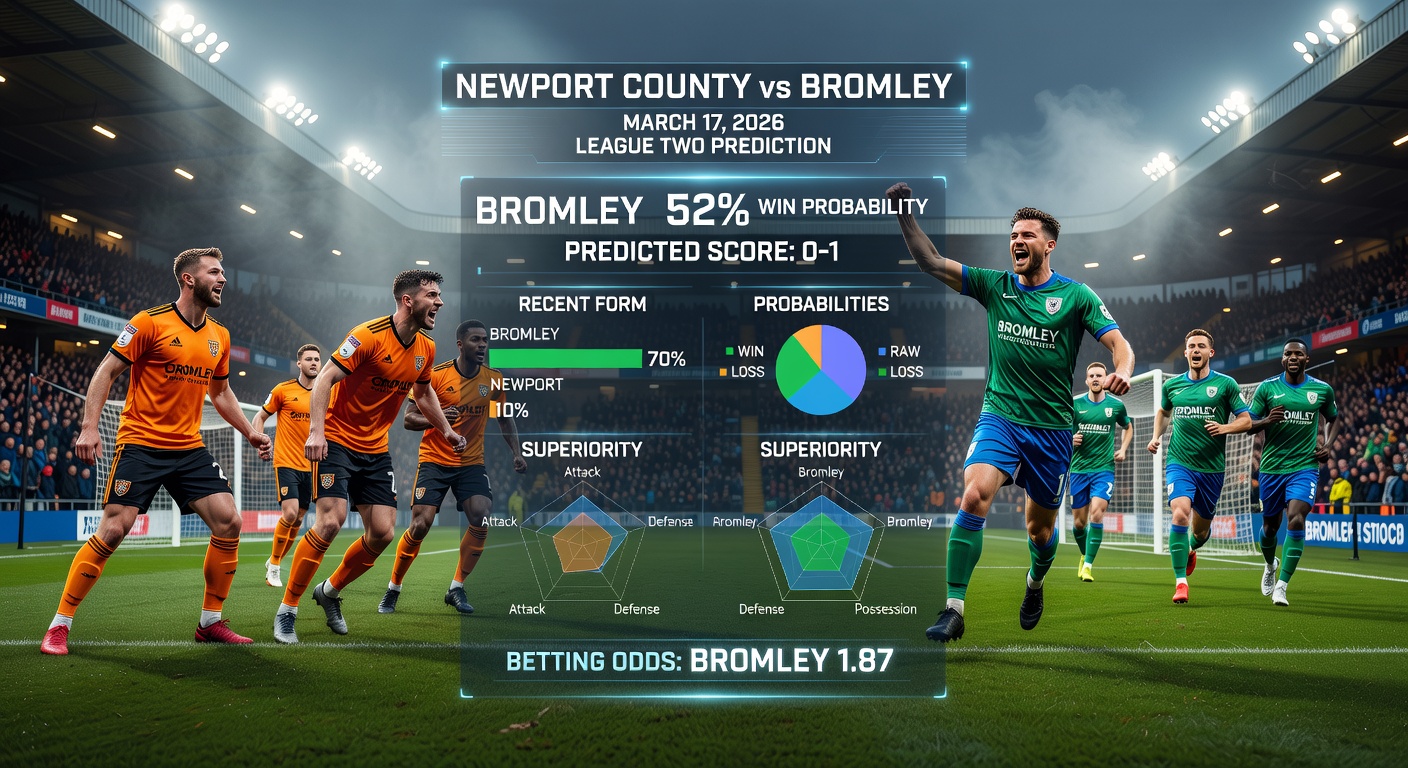 League Two: Pronóstico Newport County vs Bromley - ¿Quién Gana? 17/03/2026