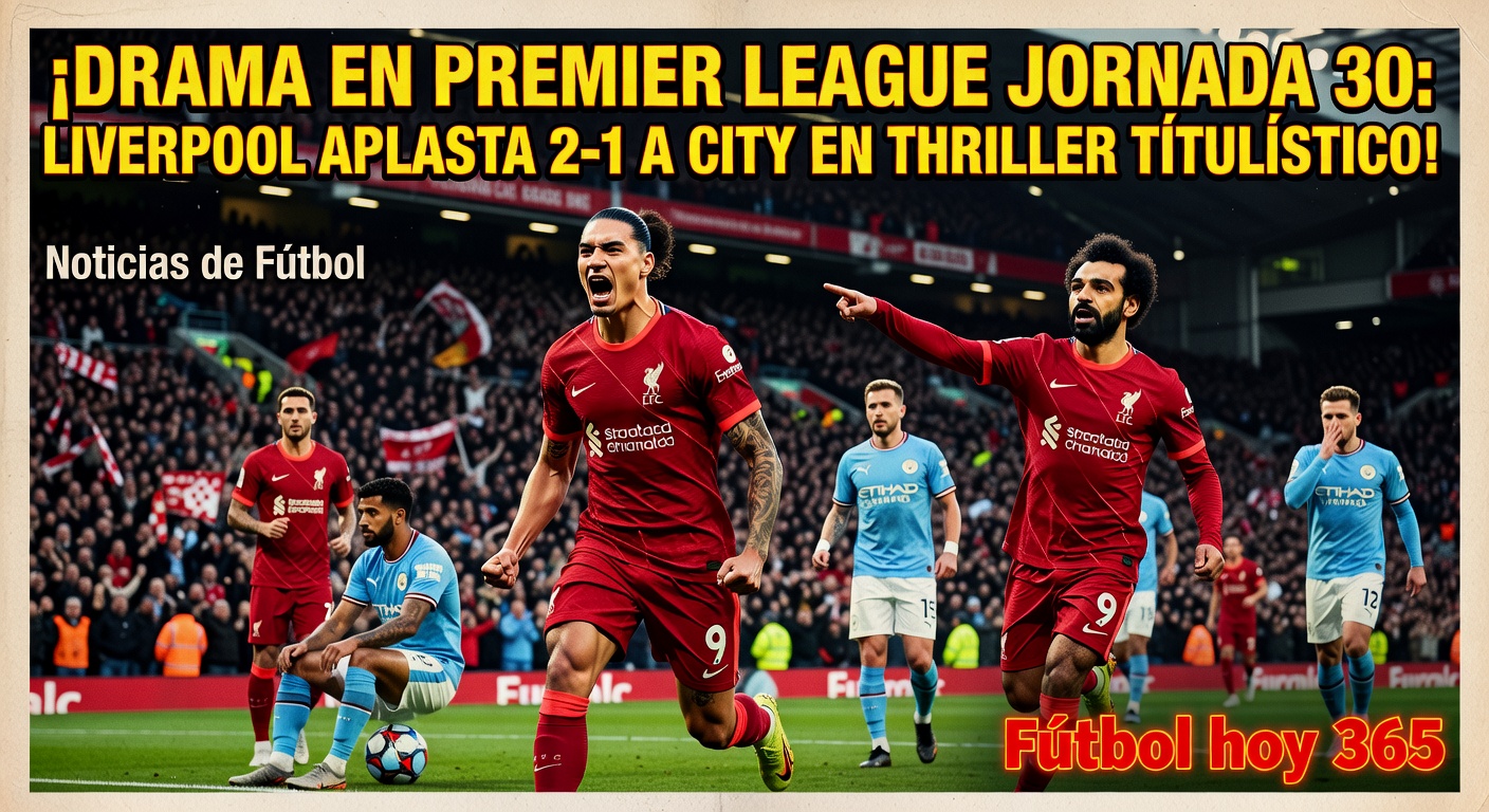 Liverpool Edge Man City 2-1 in Premier League Matchweek 30 Drama