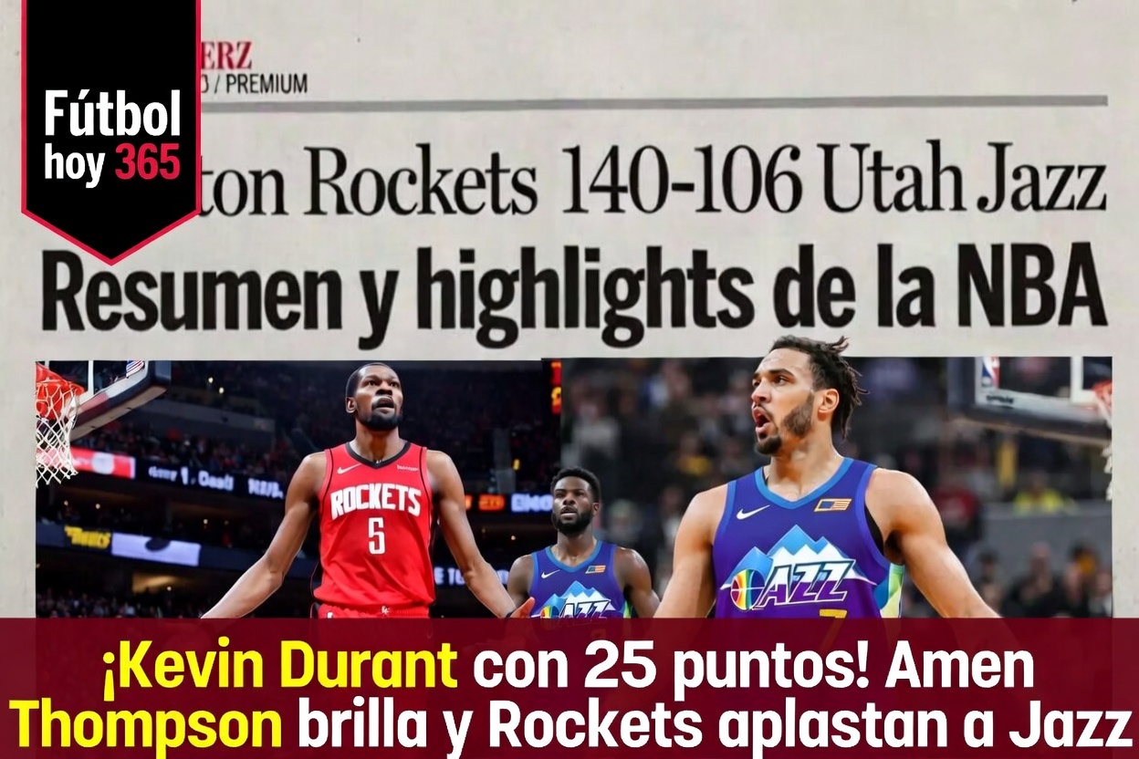 Houston Rockets 140-106 Utah Jazz Resumen y highlights de la NBA