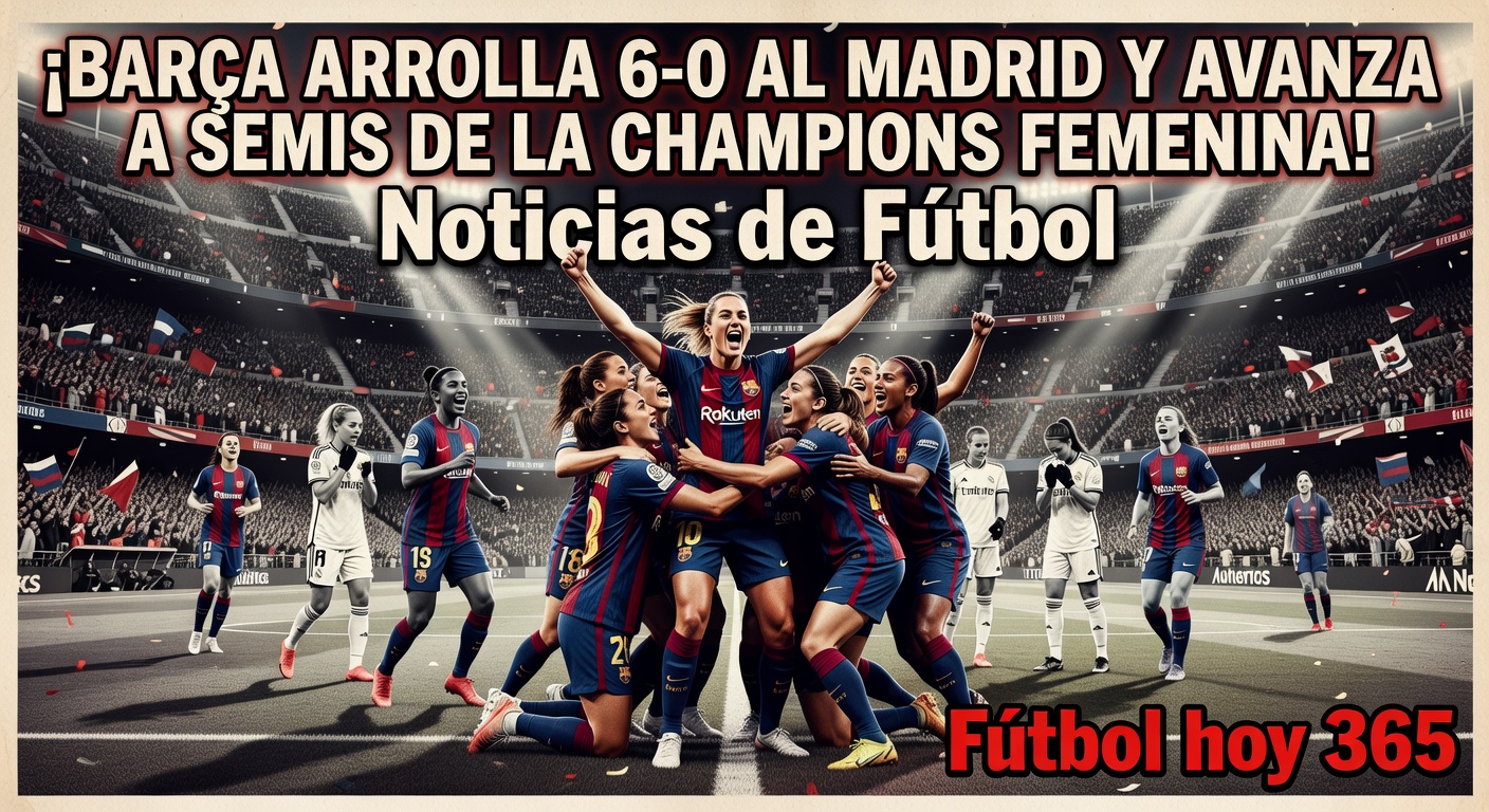 Barcelona Thrash Real Madrid 6-0 in Women's Champions League (BBC Sport, April 4, 2026)